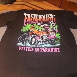 NEW W/ Tags Mens Fasthouse MTB MotoCross Double Sided T-Shirt Black Sz L